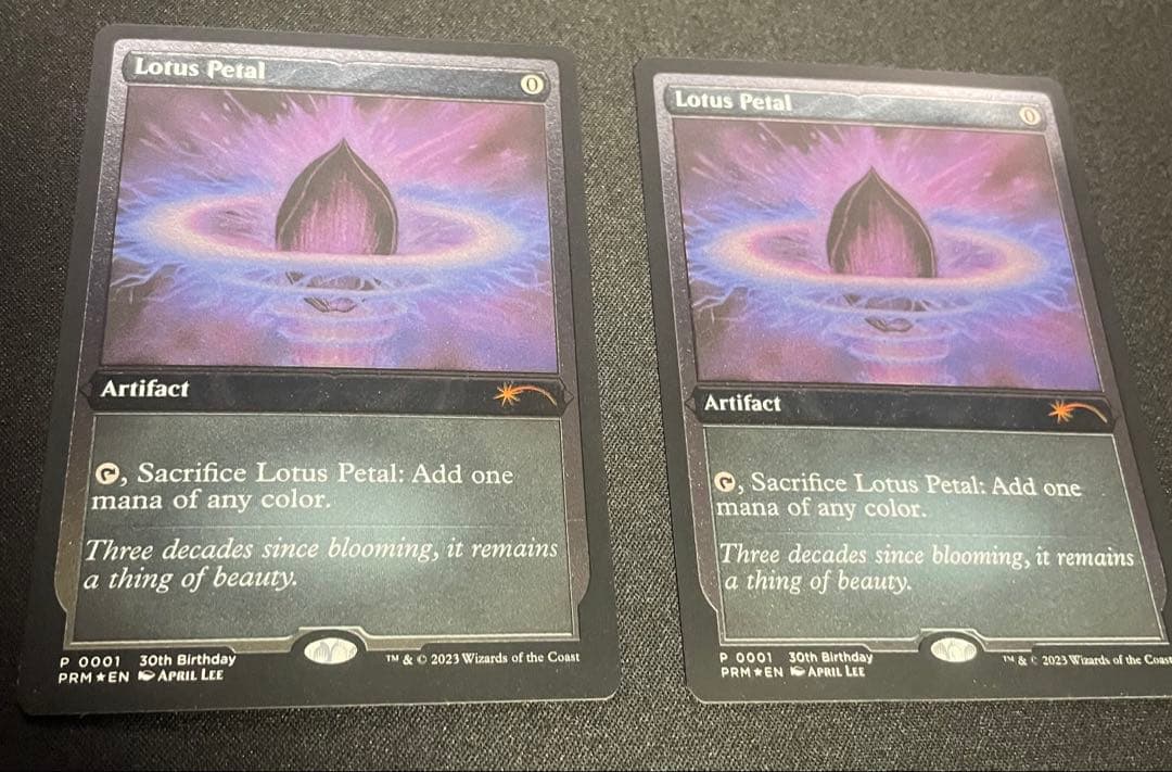 水蓮の花びら エッチングfoilプロモ 2枚セット - メルカリ