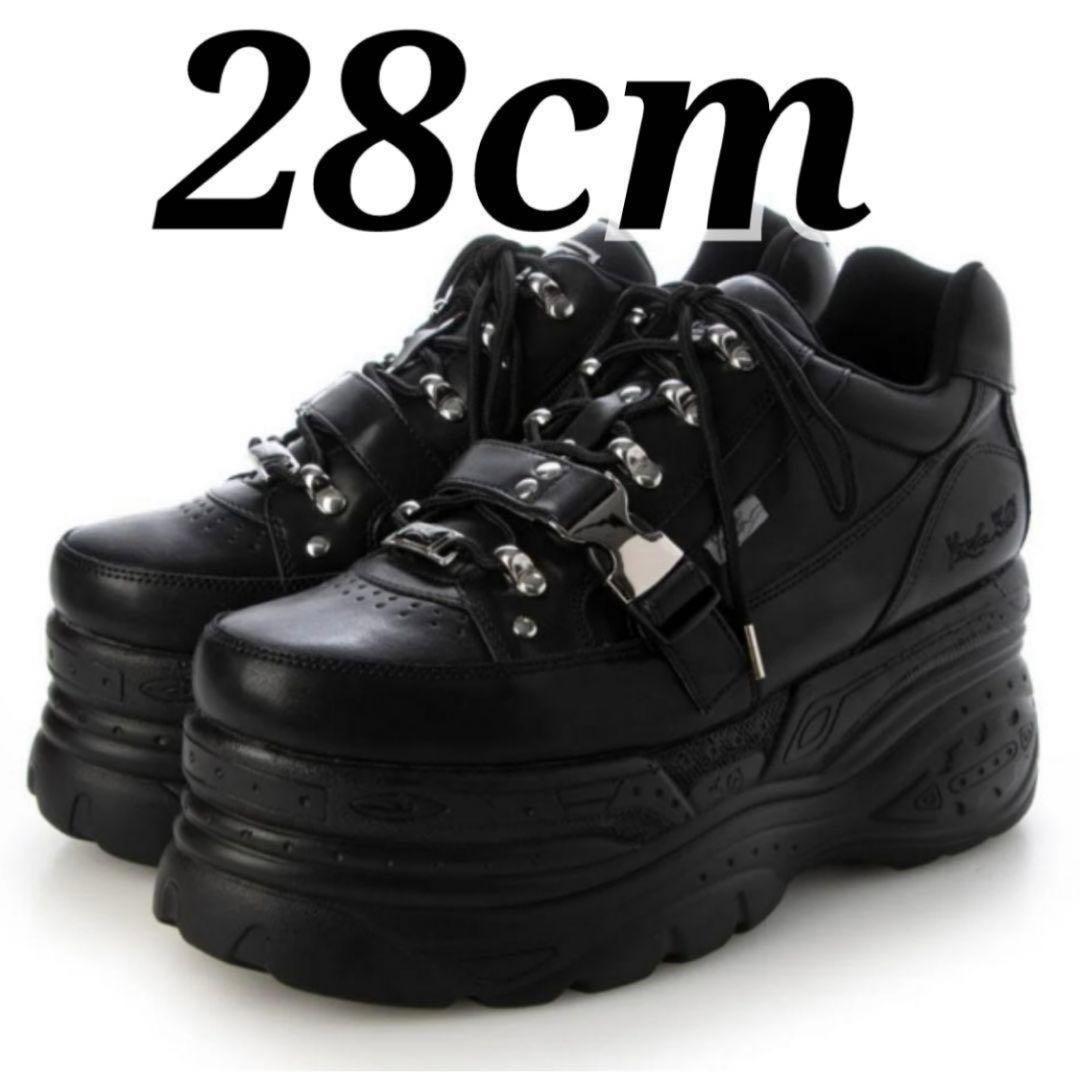 ラスト一足28cm⚜yosuke⚜メンズ 厚底スニーカー SR 黒