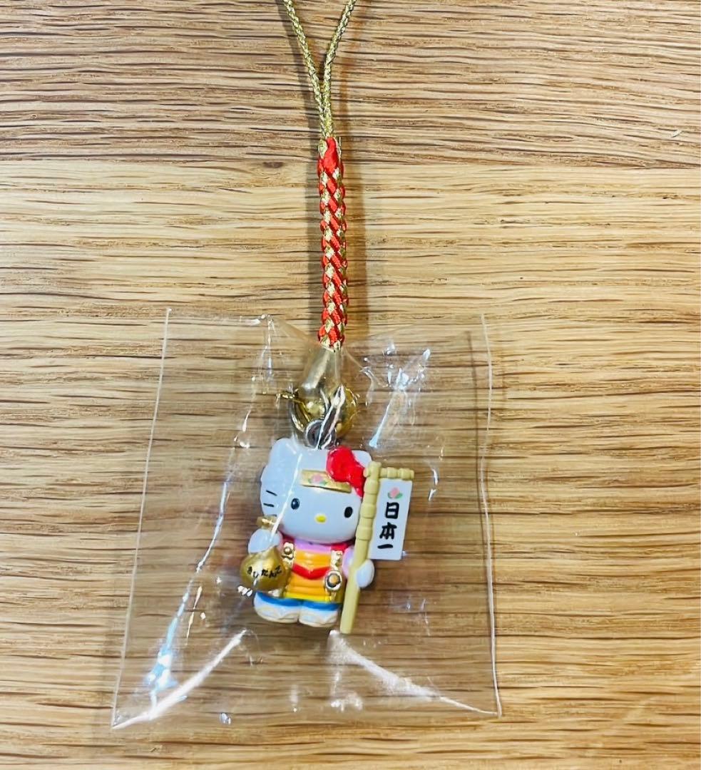 希少 根付 ご当地ハローキティー 岡山限定 ストラップ ももたろう
