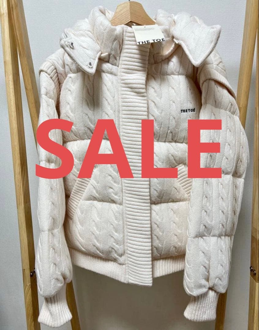thetoe Shard Knit Down ホワイト