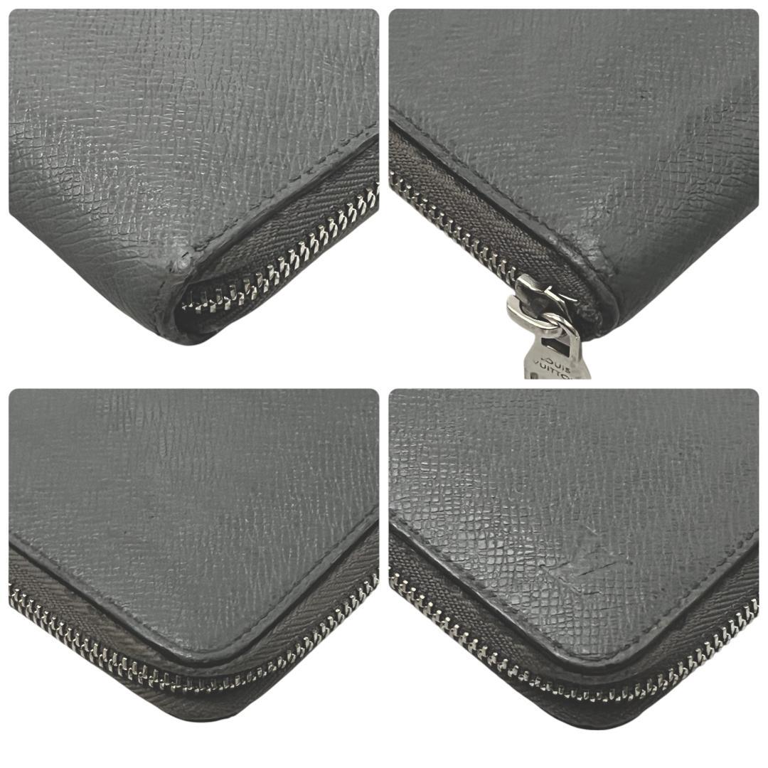 ルイヴィトン 財布 タイガ ジッピーウォレット ヴェルティカル グレー