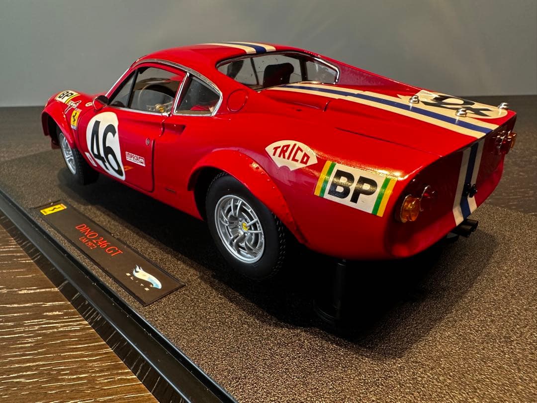 マテル 1/18 フェラーリ DINO 246GT LM1972ルマン エリート - メルカリ