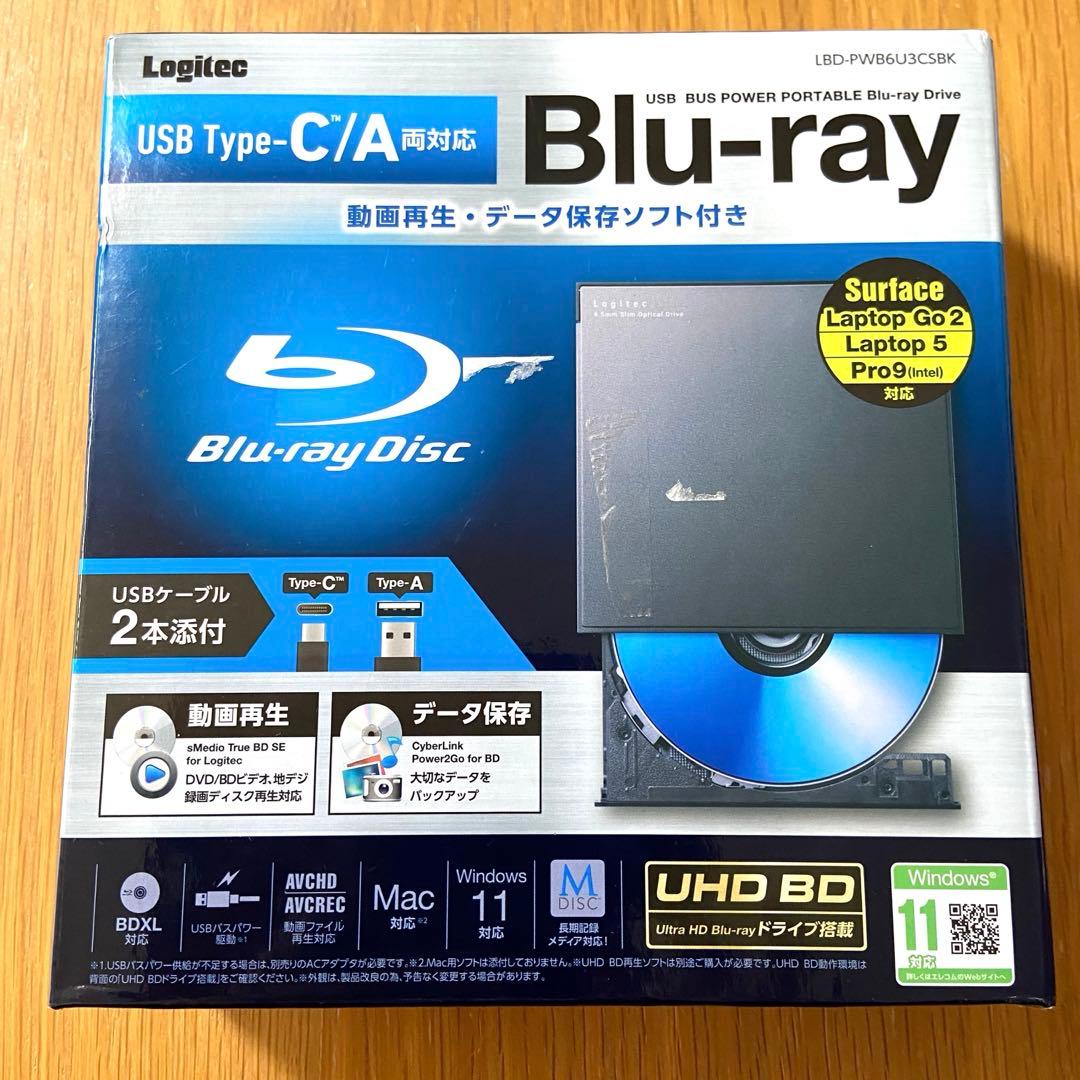 ロジテック ブルーレイドライブ LBD-PWB6U3CSBK