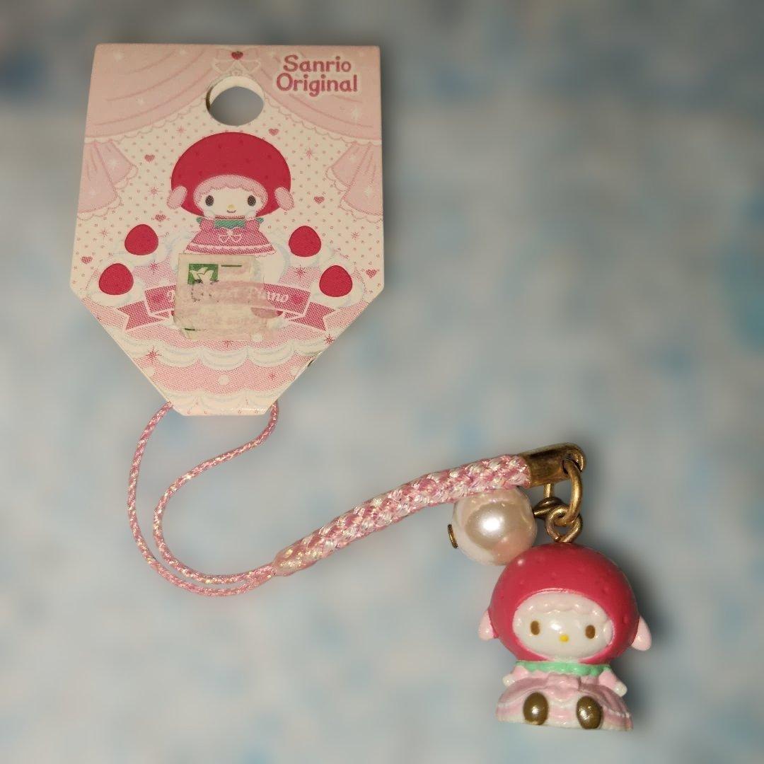 こ*き様 激レア 平成レトロ マイスウィートピアノ いちご ストラップ サンリオ