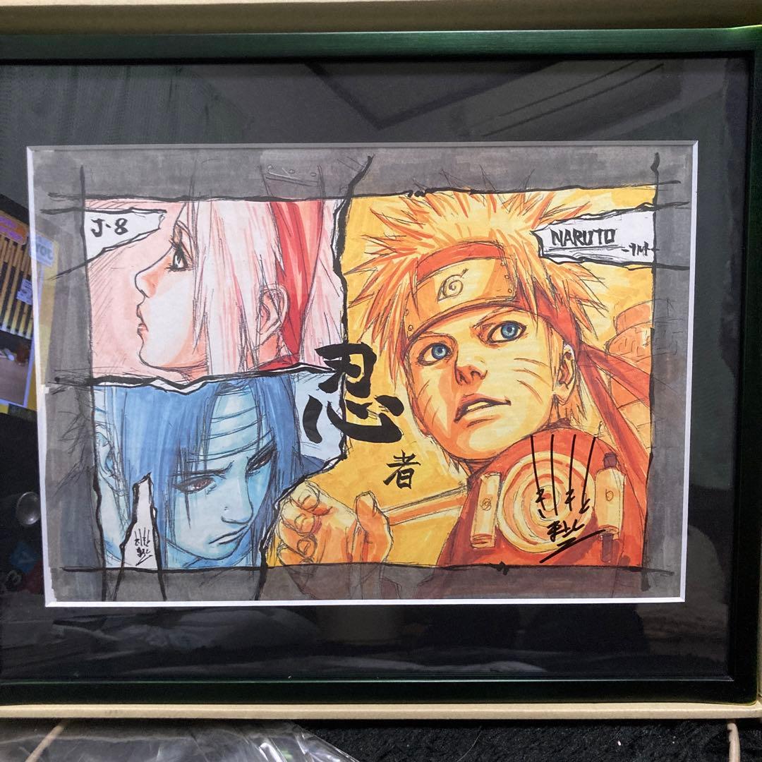 NARUTO 連載8周年記念　岸本斉史先生直筆サイン入り色紙　自己最安値 Yahoo!オークション -「岸本斉史サイン」の落札相場・落札価格