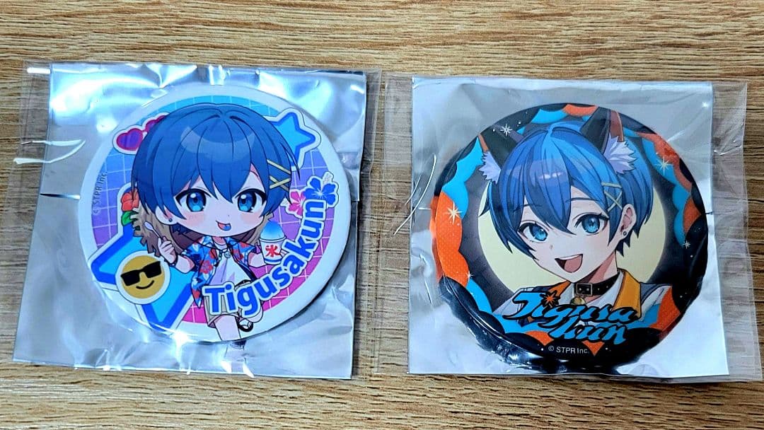 ちぐさくん 缶バッジ 2点セット - メルカリ