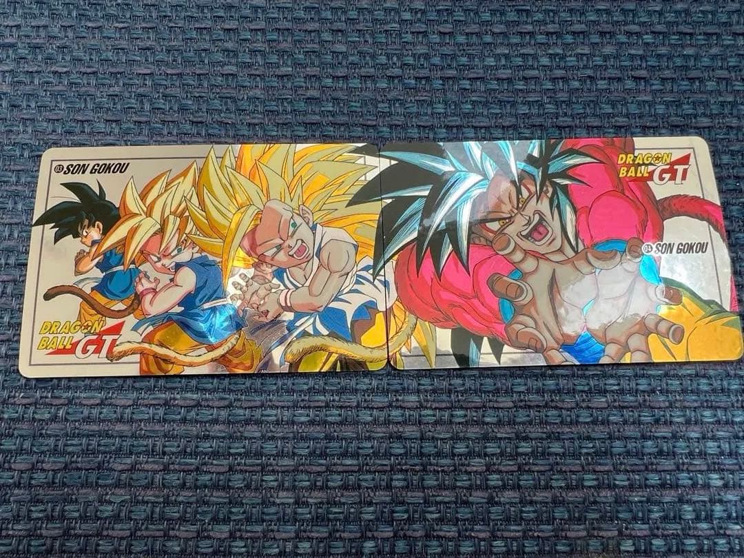 【早い者勝ち】ドラゴンボールGT孫悟空　2枚&サイヤ人4悟空【当時品】