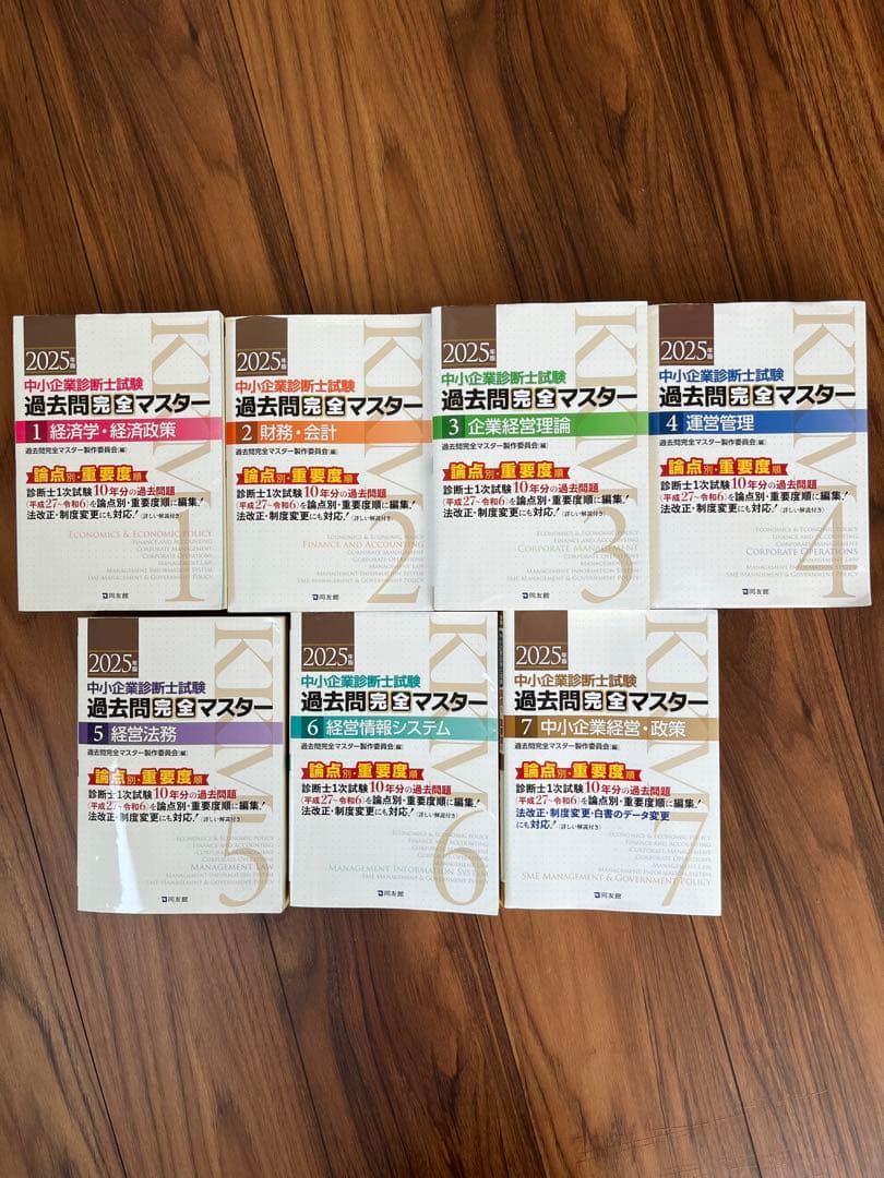 【Satoshi 】2025年　中小企業診断士　過去問完全マスター全7科目