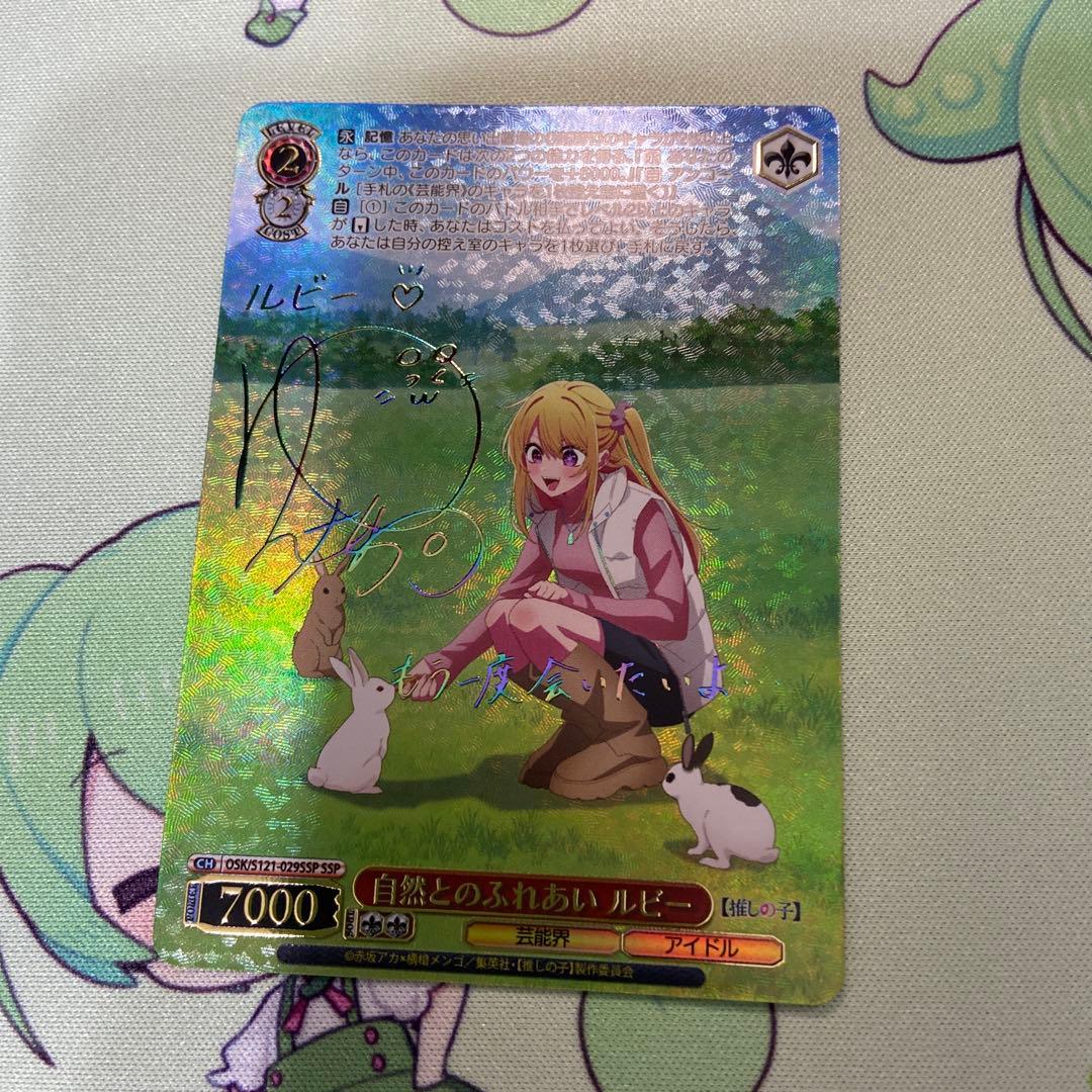 自然とのふれあい　ルビー　SSP サイン