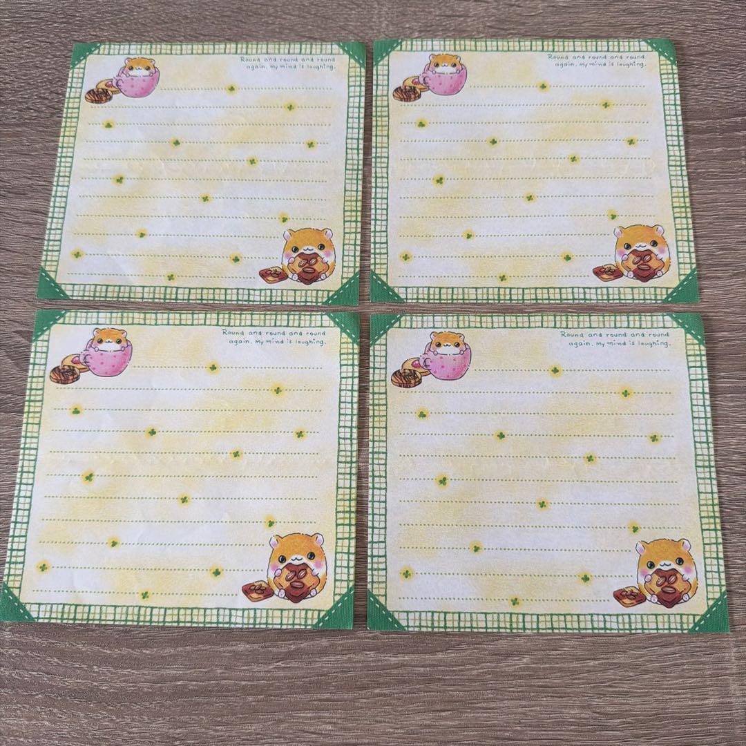 平成レトロ 当時品 ハムスター メモ帳 便箋 レターセット - メルカリ