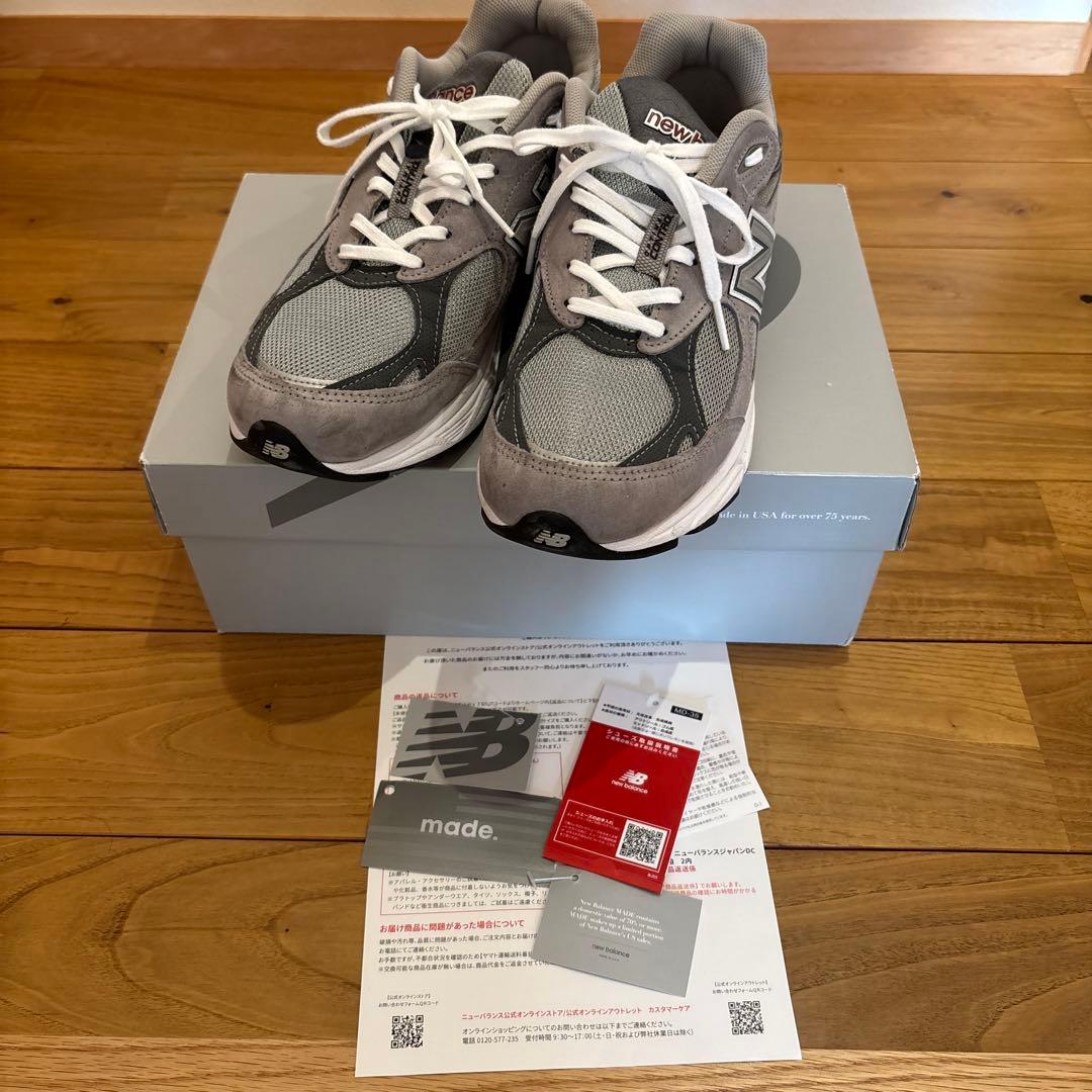 限定出品美品　ニューバランスM990GY3 27.5 990V3