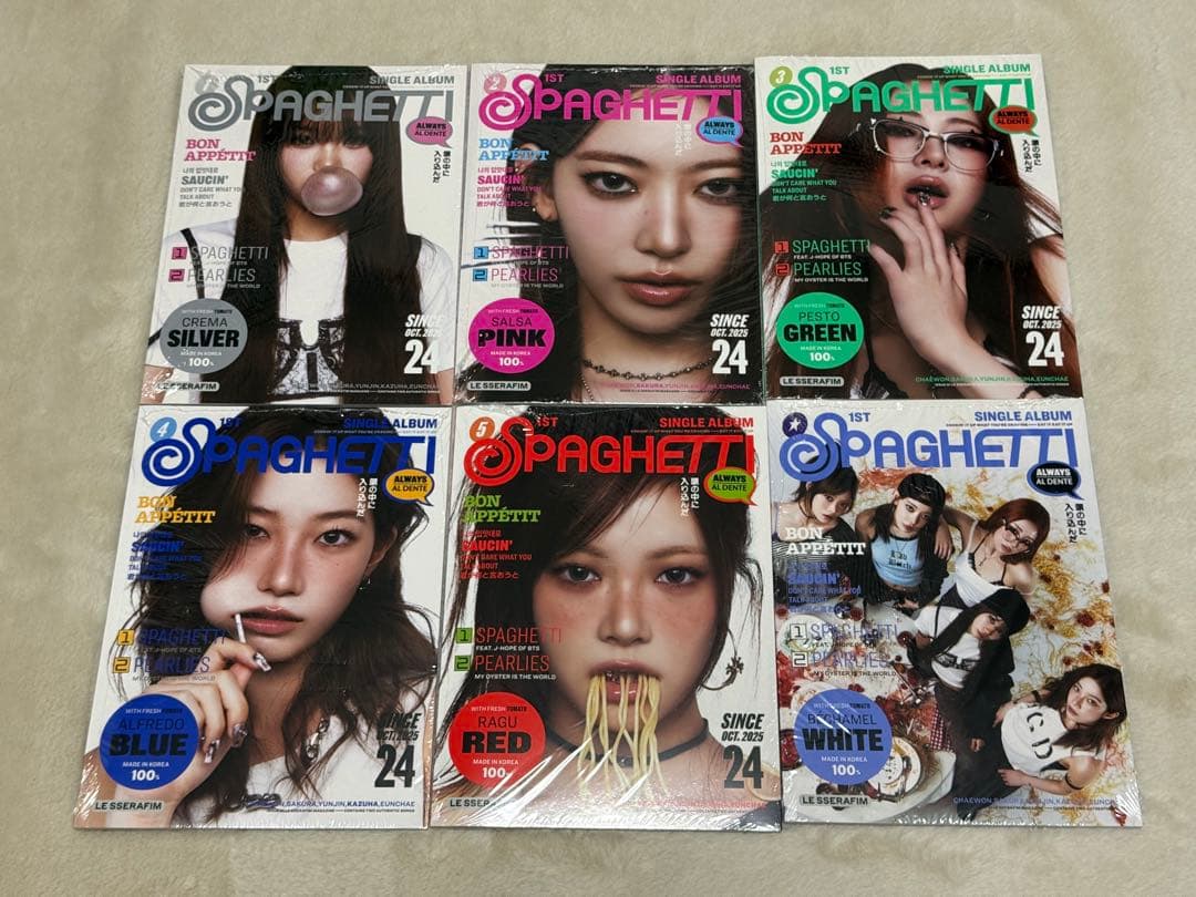 62. ルセラフィム SPAGHETTI コンパクト盤 6形態セット 未開封 - メルカリ