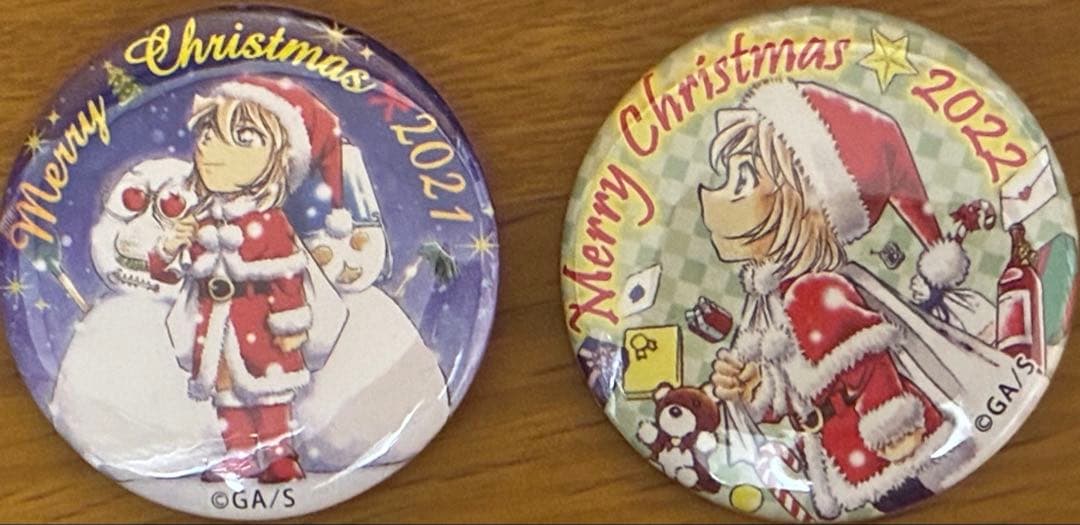 名探偵コナン 灰原哀 缶バッジ クリスマス ふるさと館 非売品 名探偵コナン スクエア缶バッジコレクション／灰原哀: キャラグッズ