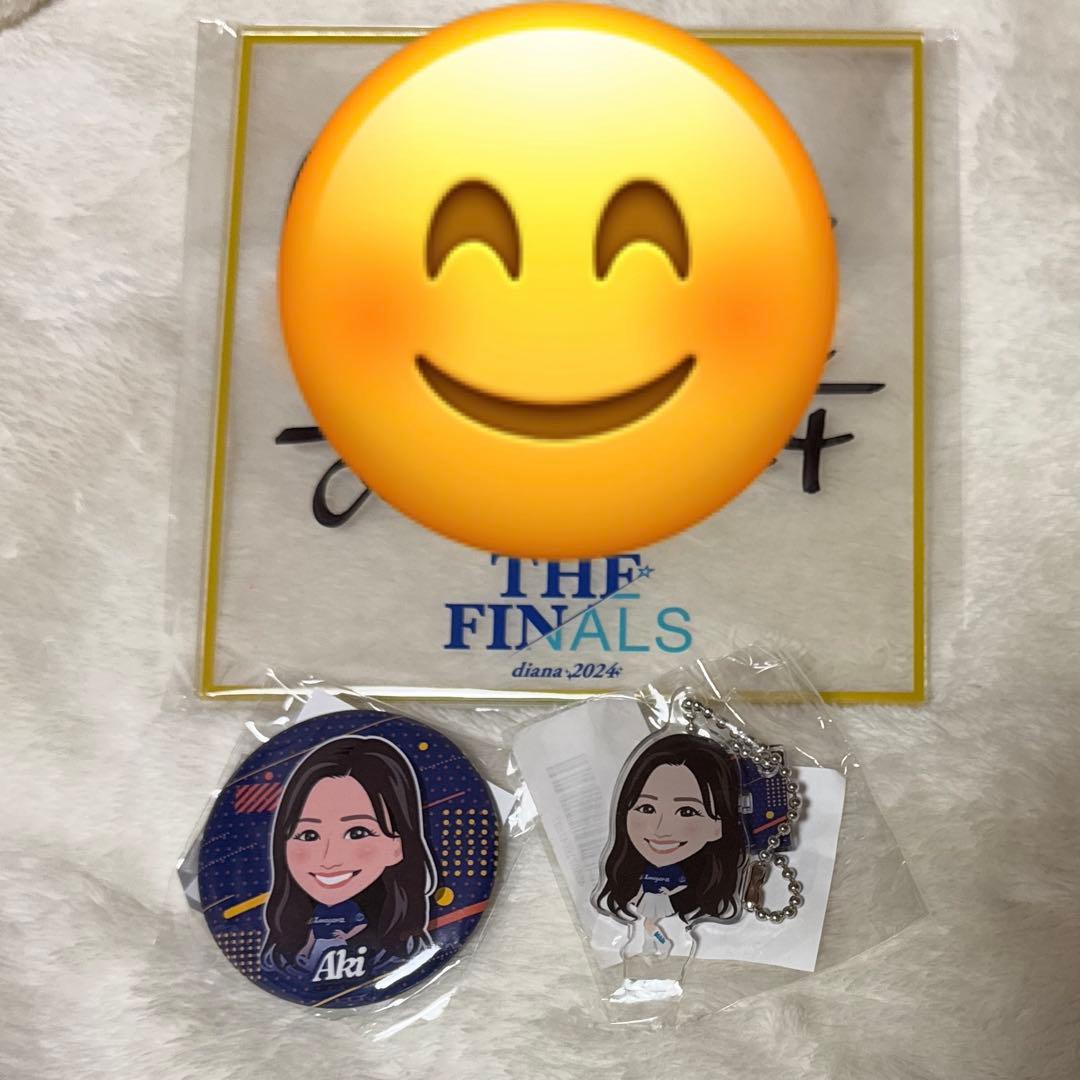 diana Aki アクリルサイン色紙　缶バッジ　アクキー　セット　ベイスターズ