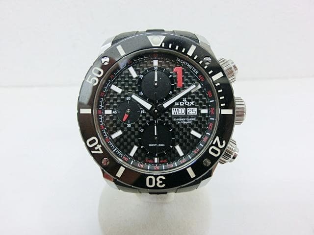 エドックス クロノオフショア1 クロノグラフ デイデイト 腕時計