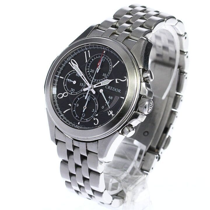 SEIKO セイコー クレドール パシフィーク クロノグラフ 腕時計 SEIKO（セイコー） ☆良品 ☆箱・保証書付き【SEIKO】セイコー
