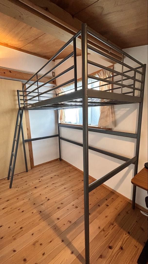 IKEA スヴェルタ　ロフトベッド シングル グレー