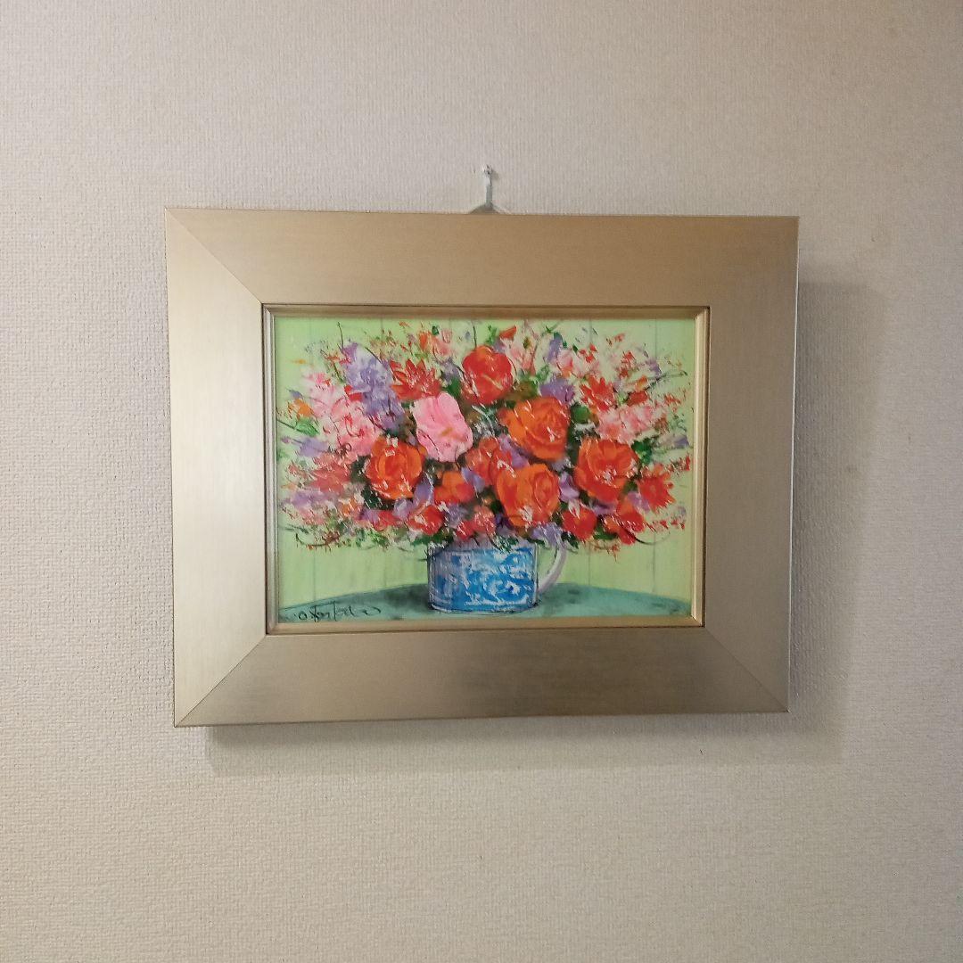 柿田治■はな■油絵■4号