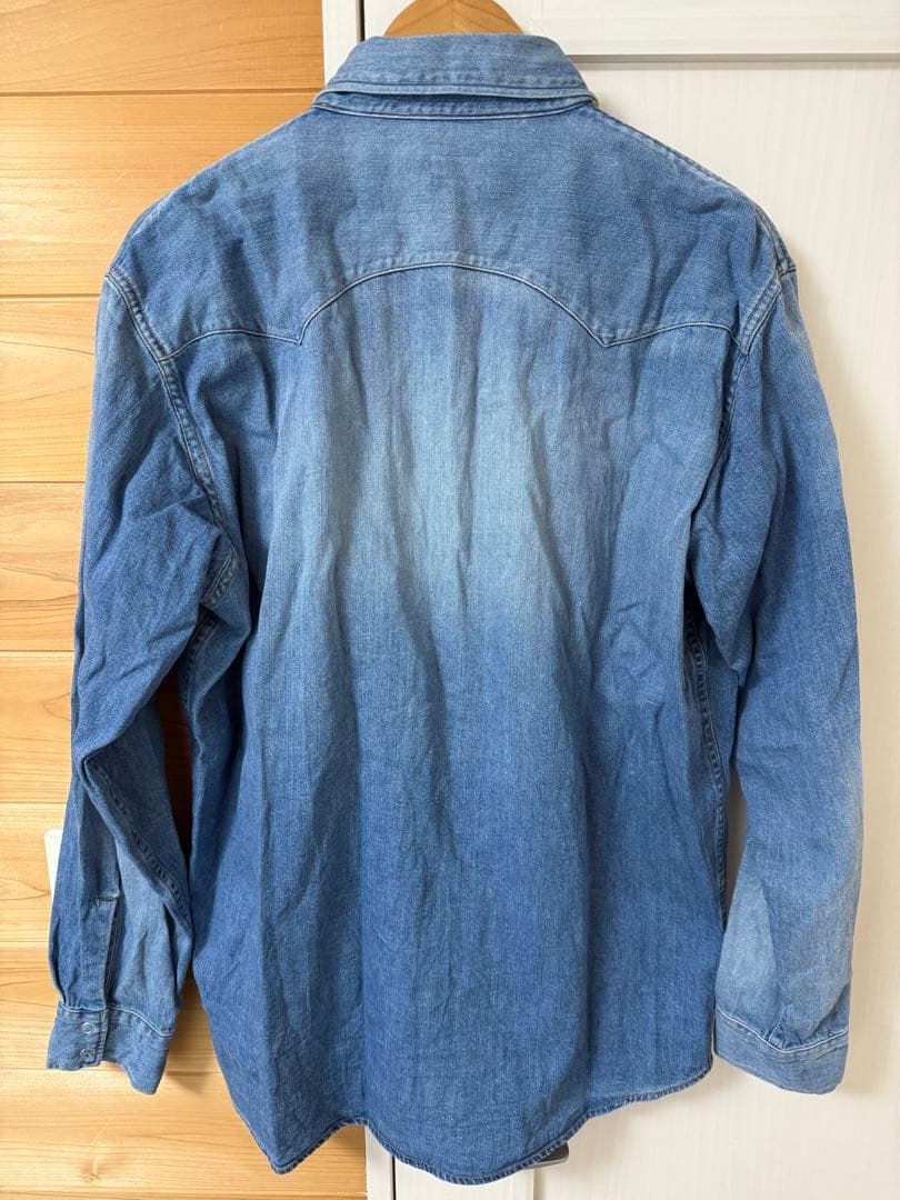 SEQUEL 2023A/W 刺繍デニムシャツ XL 新品 刺繍デニムシャツ XL 新品