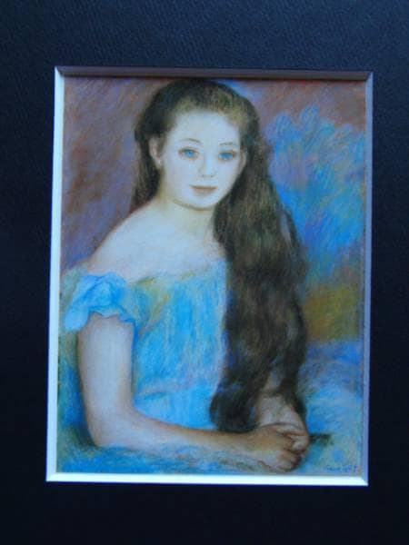 ルノワール、すわるジョルジェット・シャルパンティエ嬢、希少画集画