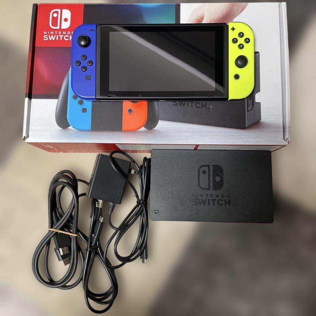 Nintendo Switch 本体 青・オレンジ・黄 Nintendo Switch Joy-Con(L) ネオンパープル / (R) ネオンオレンジ