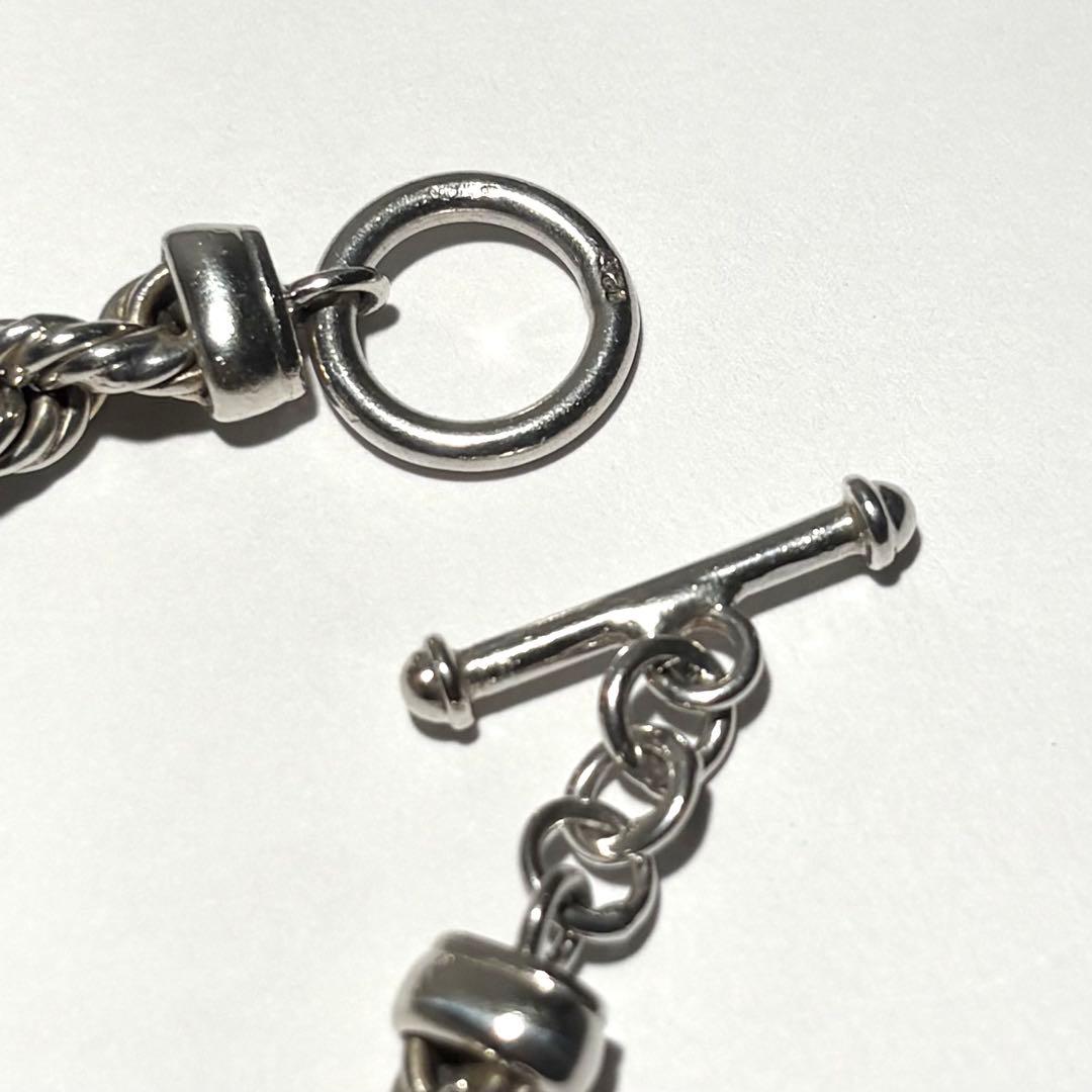 激レア MEXICO製 英国輸入品 ツイストロープブレスレット シルバー925