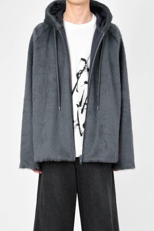 LAD MUSICIAN 2024AWシャギーパーカ44ブルーグレー46200円