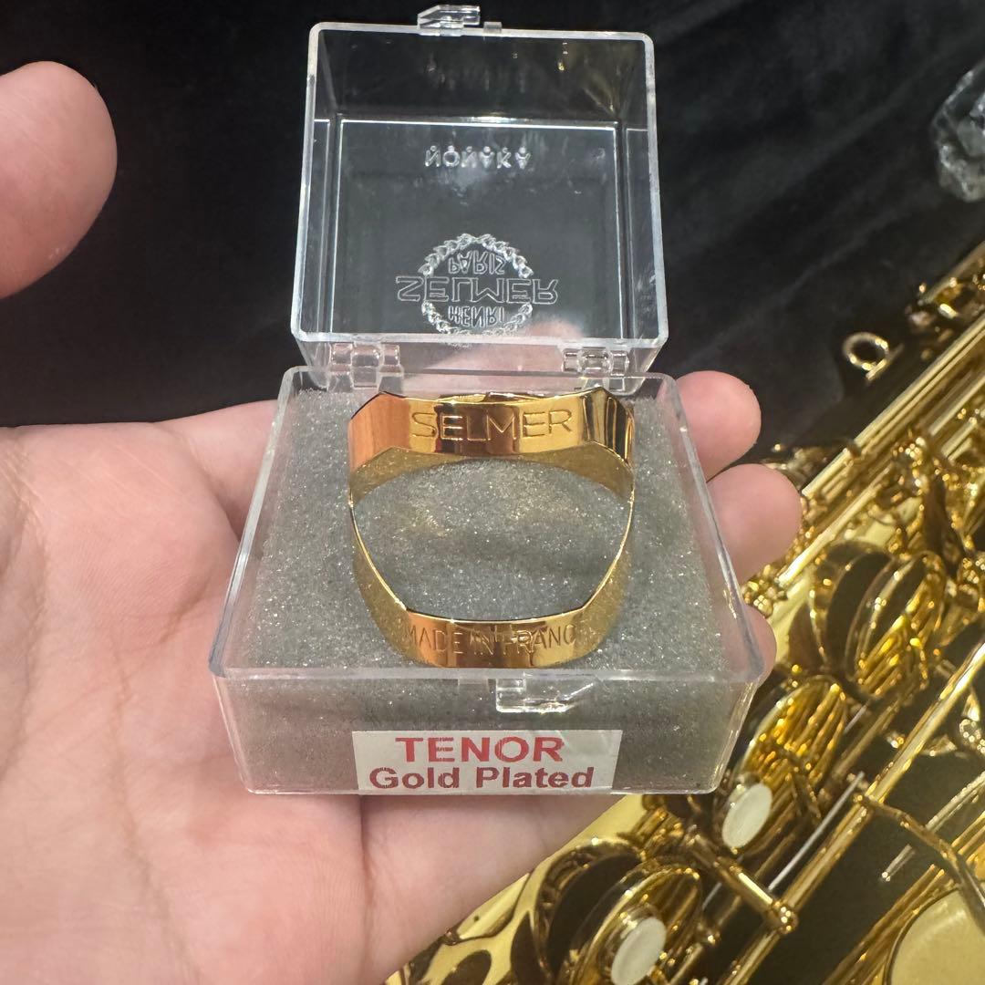 セルマー　リガチャー　テナーサックス　ゴールドプレート セルマー・パリ ： テナーサックス リガチャー 金メッキ - オンライン