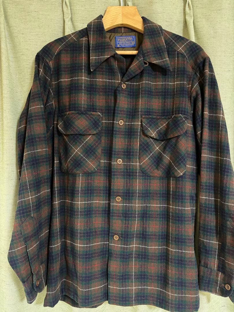 ペンドルトン ボードシャツ ウール pendleton 70s オンブレ
