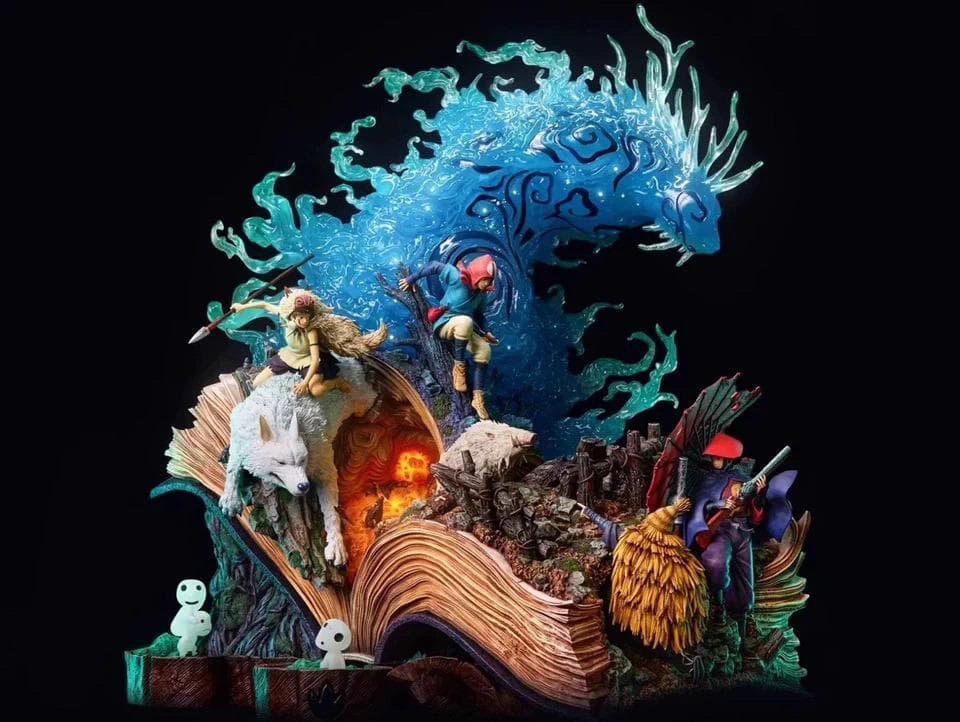 宮崎駿 もののけ姫 千手扉間 樹脂 彫刻 フィギュア