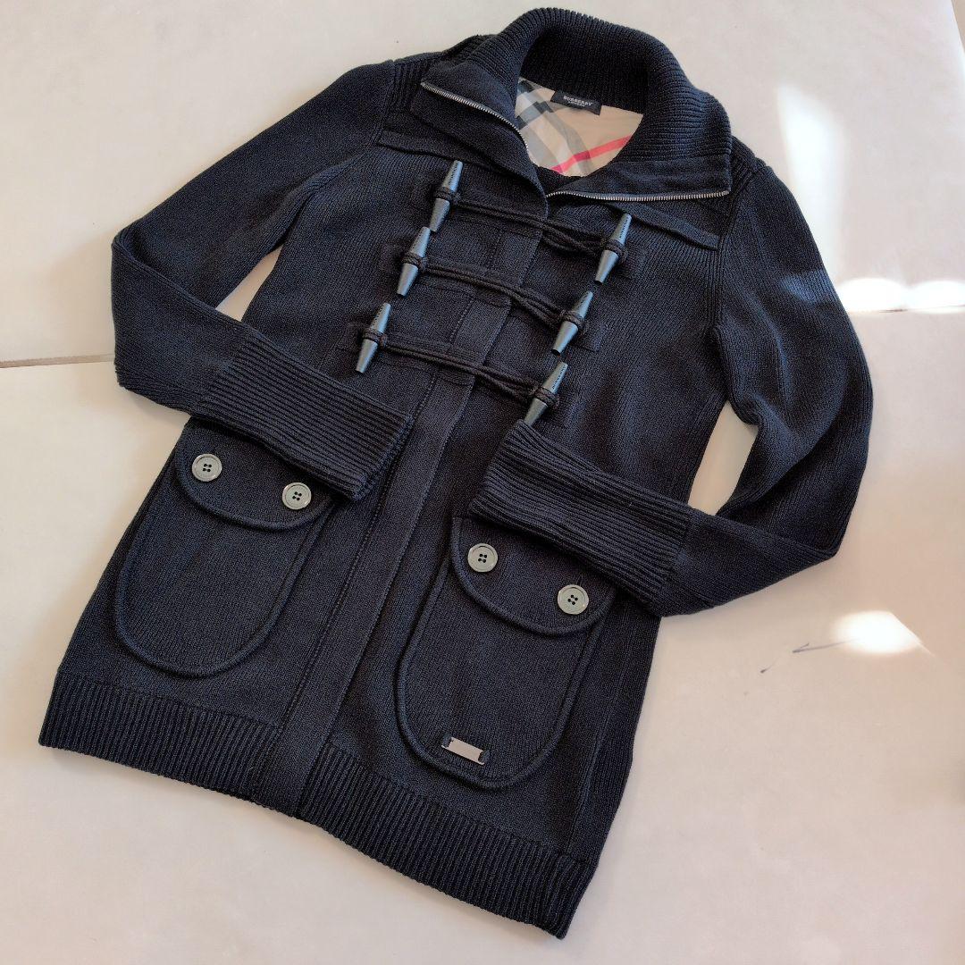 BURBERRY London ネイビー ダッフルコート ニットジャケット