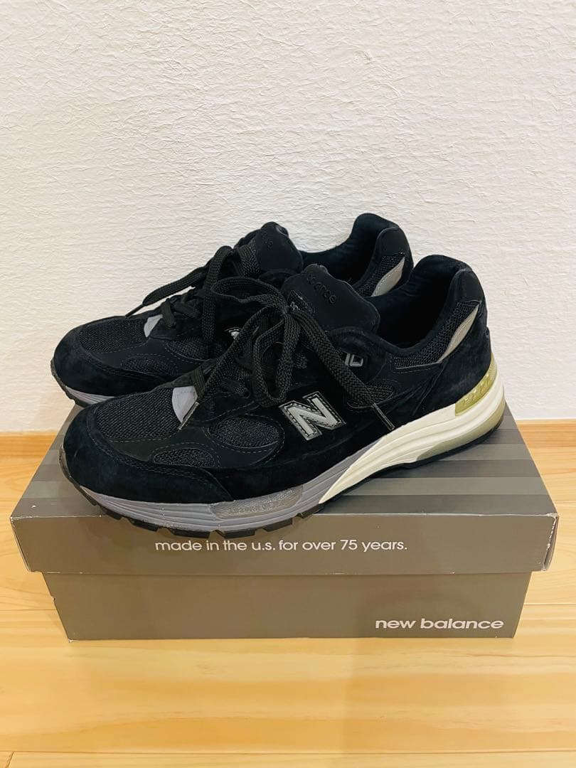 靴 New Balance 992 black 26.5