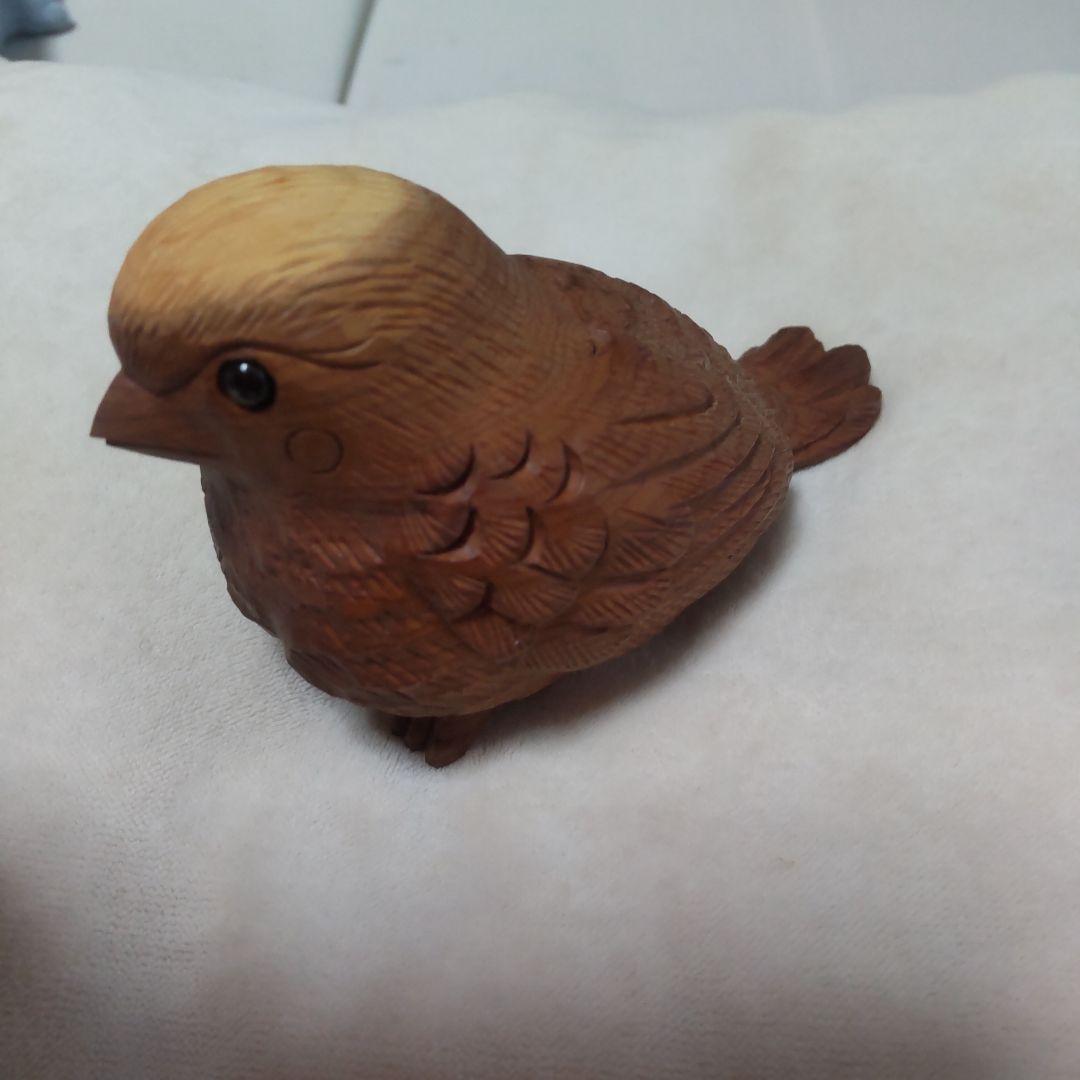 木彫り 谷口彫刻 雀