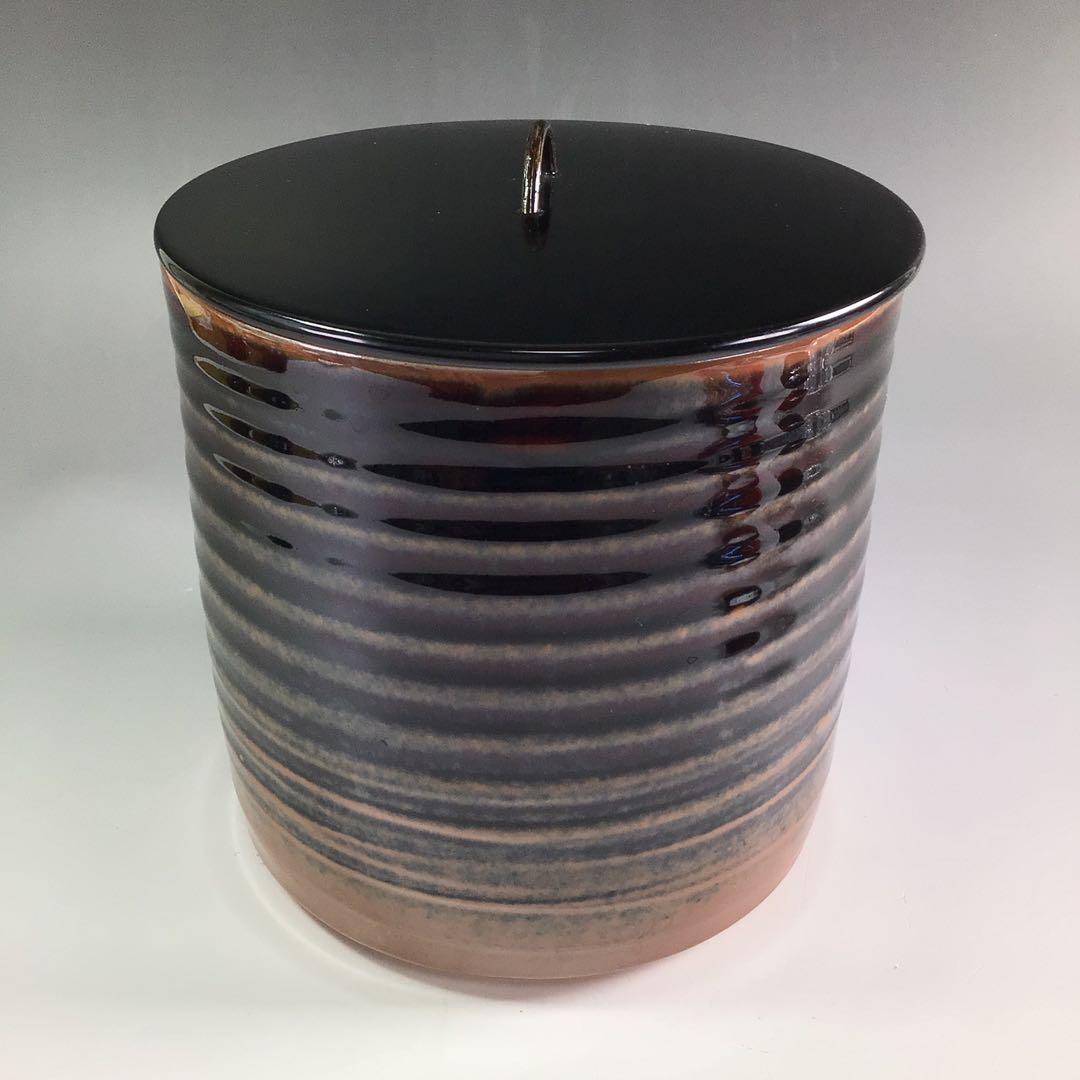 R121 水指 『泉窯 加藤藤山造』『古瀬戸』『一重口水指』 共箱