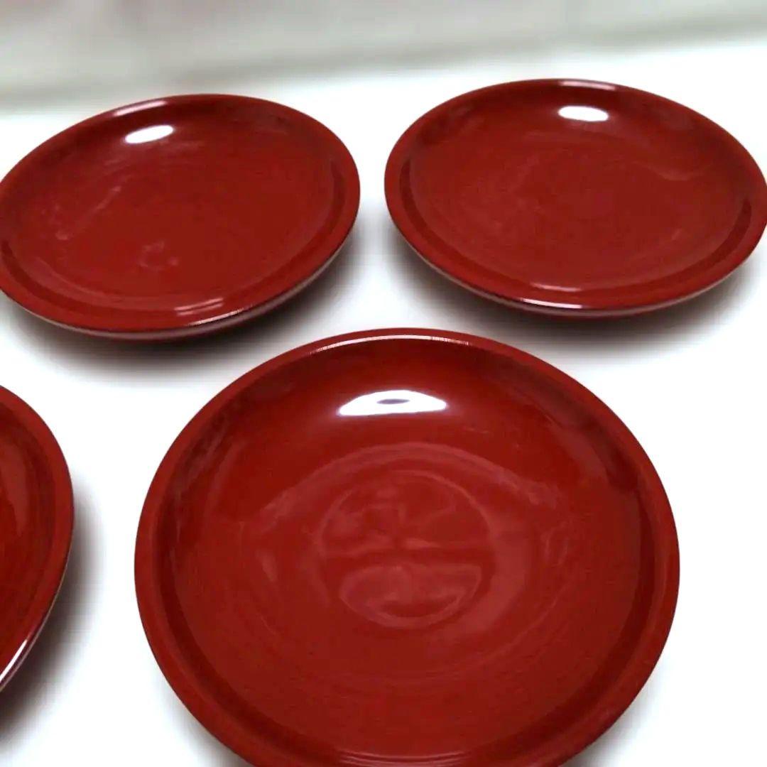銘々皿 5個 朱 茶器 茶道具 未使用品 - メルカリ