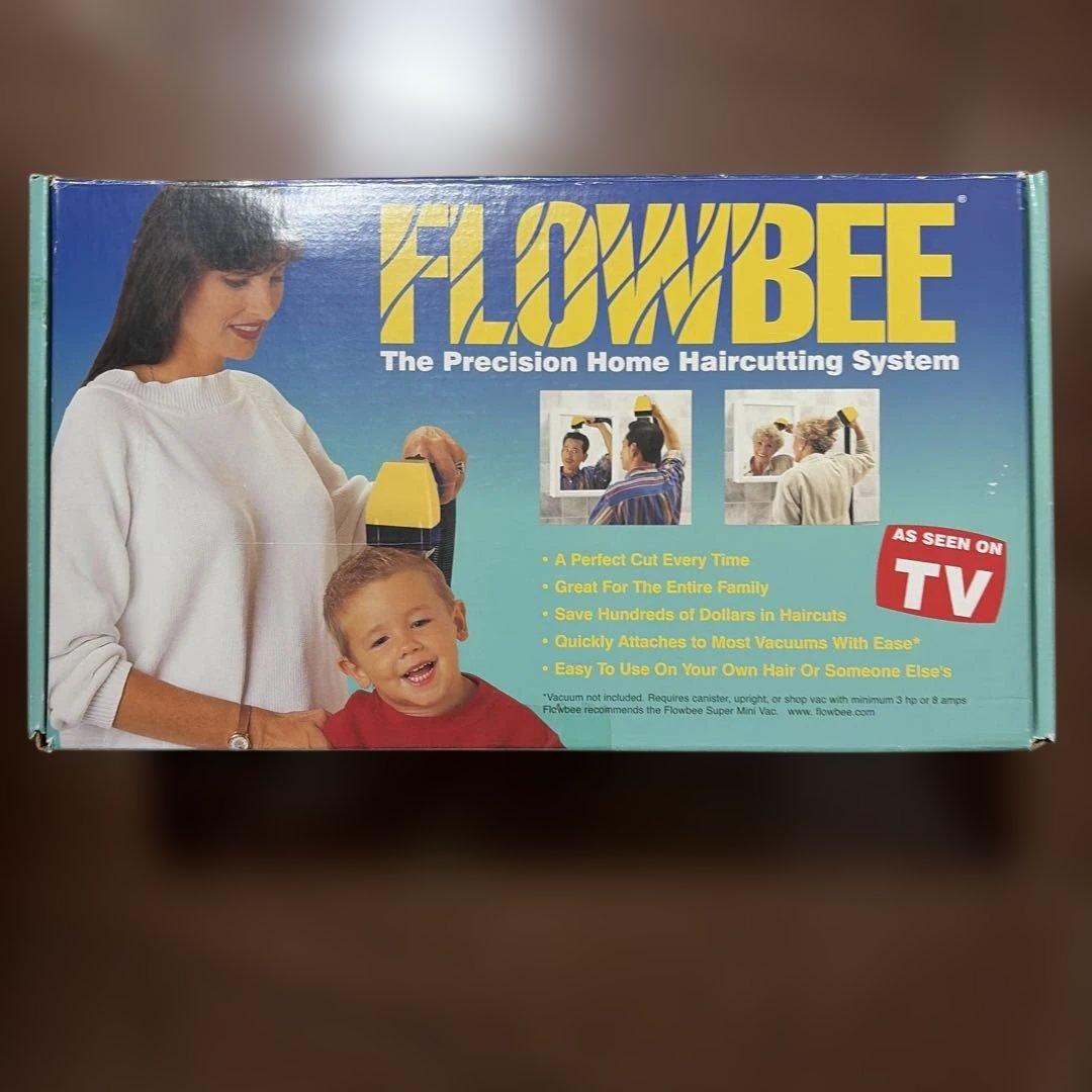 【廃盤】フロービー 家庭で簡単ヘアカット FLOWBEE 掃除機で髪吸引汚れない 廃盤】フロービー 家庭で簡単ヘアカット FLOWBEE 掃除機で髪吸引汚れ