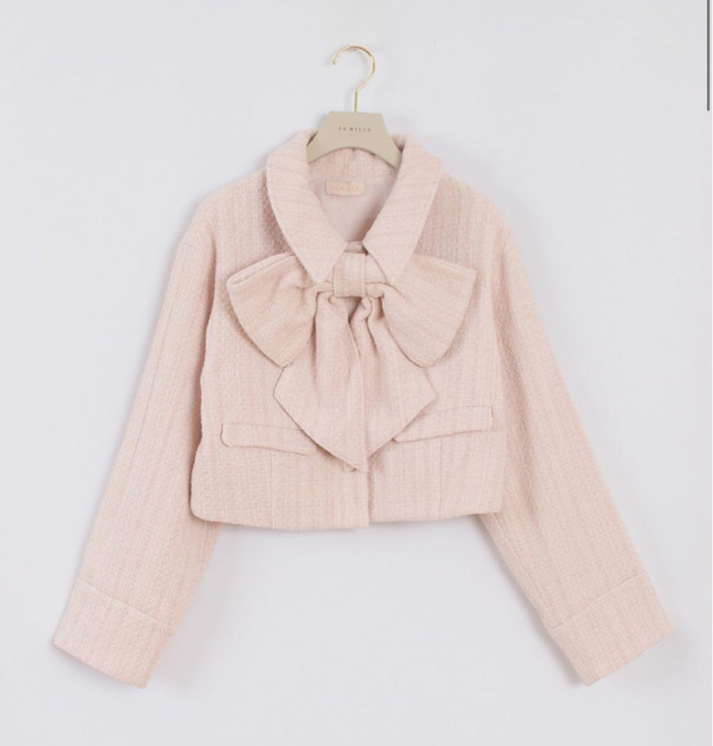 An MILLE ビックリボンコート ピンク