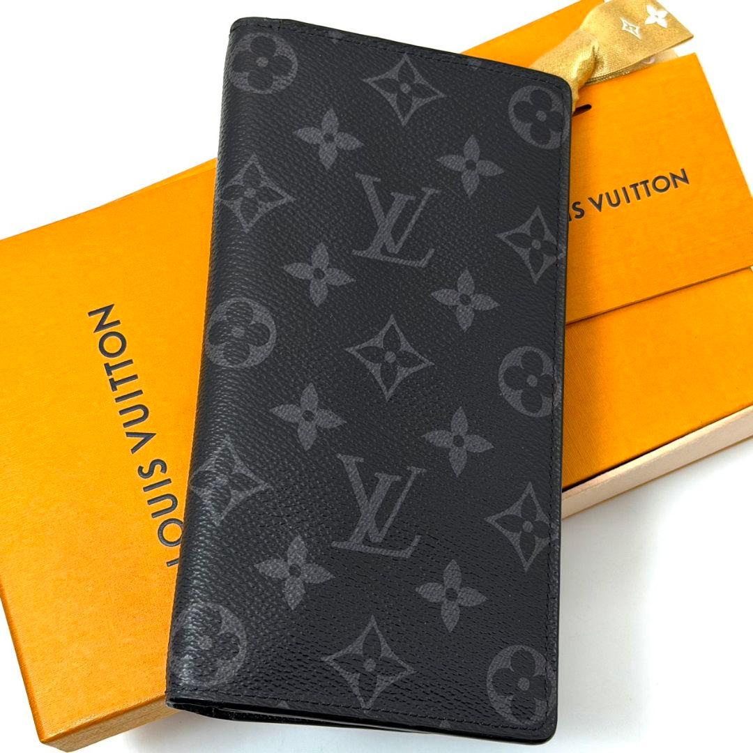 美品 現行 ルイヴィトン モノグラム エクリプス ポルトフォイユ ブラザ 財布