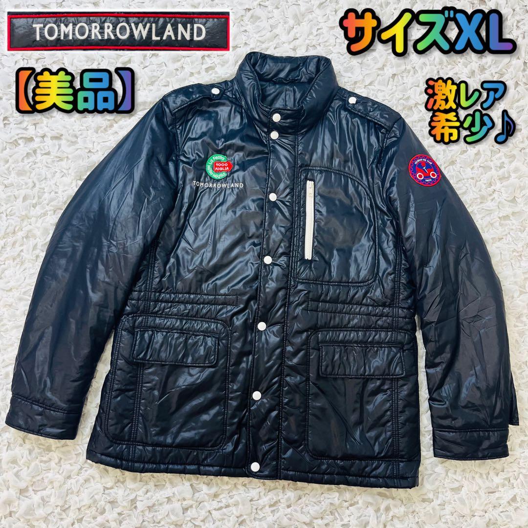 希少トゥモローランド ラフェスタミッレミリア ライダースナイロンダウンジャケット