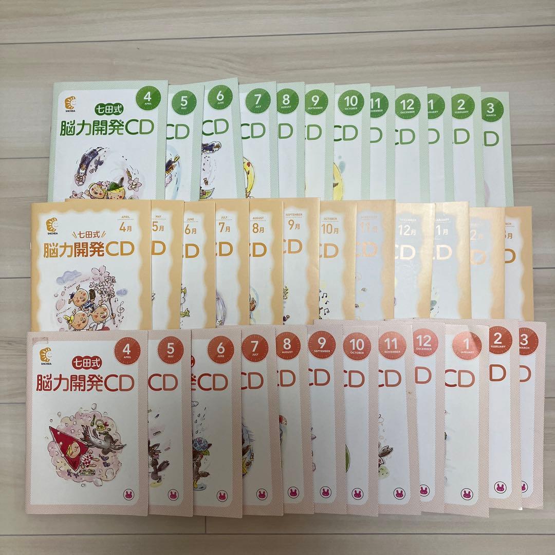 七田式脳力開発CD うさぎ　ねこ　いぬ　全36冊セット　まとめ売り　レア