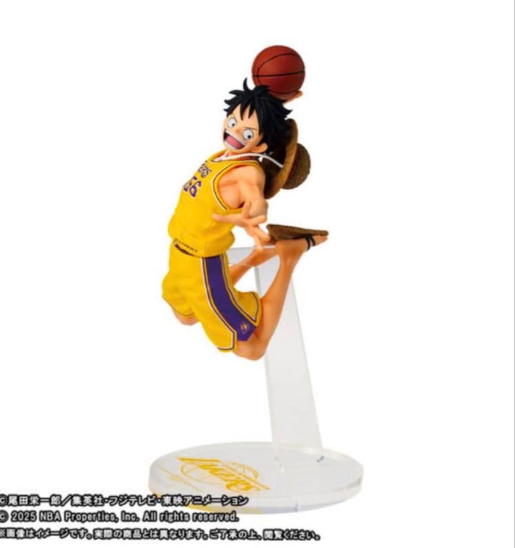 NBA LAKERS レイカーズ ルフィ フィギュア ワンピースベースショップ