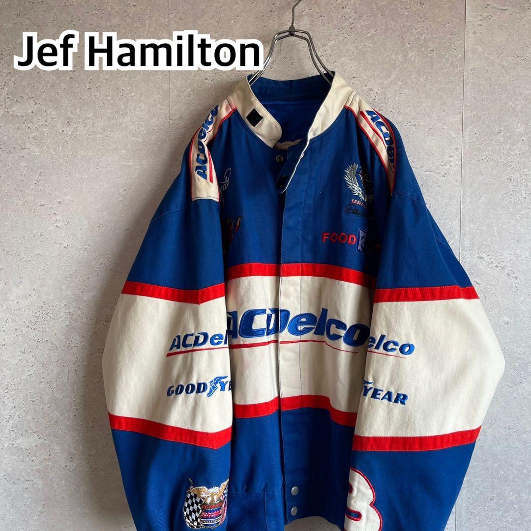 オールド ジェフハミルトン ACDelco 企業ロゴ レーシング ジャケット
