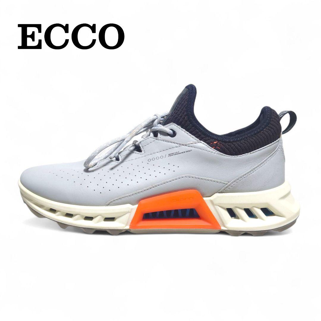 ECCO BIOM C4 ゴアテックス ゴルフシューズ グレー 39 ECCO Golf BIOM C4 Men メンズ レザーGore-Texゴルフシューズ | グレー
