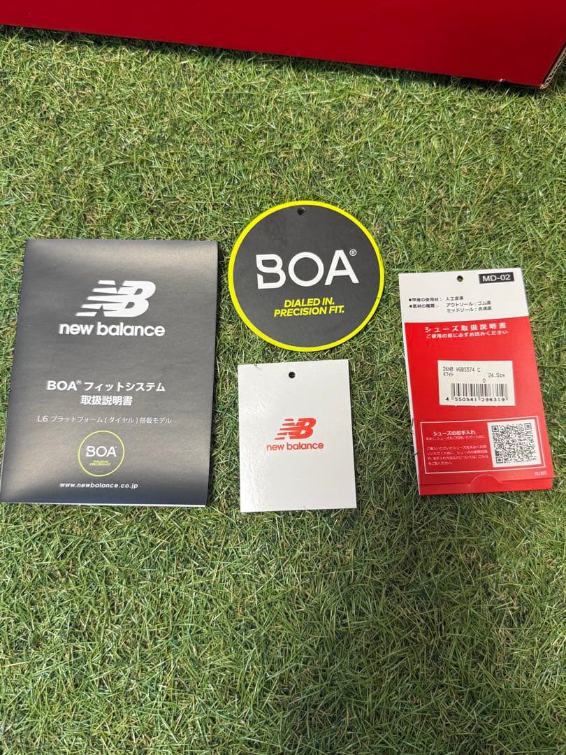 レディース ニューバランス574 ゴルフシューズ 24.5cm スニーカー 女性