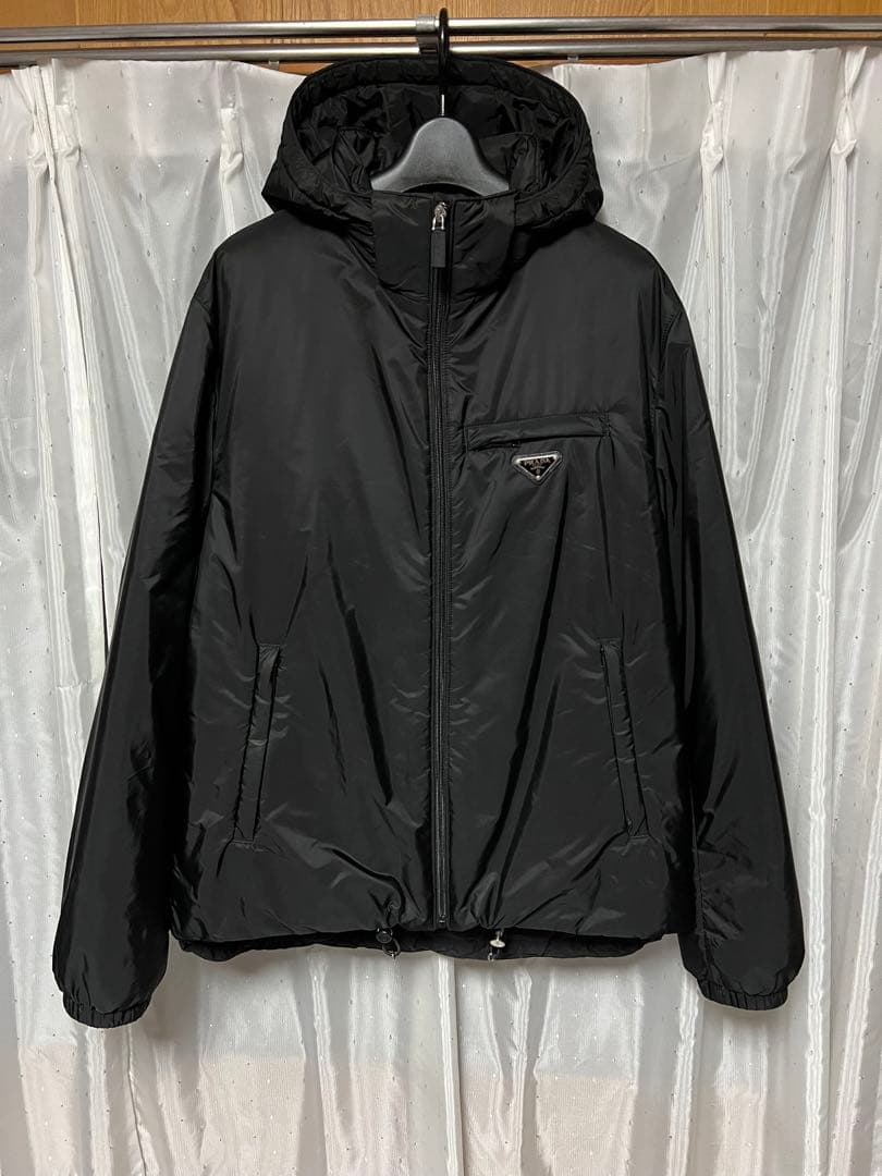 専用　PRADA 20aw RE-NYLON ダウンジャケット フード Prada Re-Nylon ダウンジャケット | ブラック | FARFETCH JP
