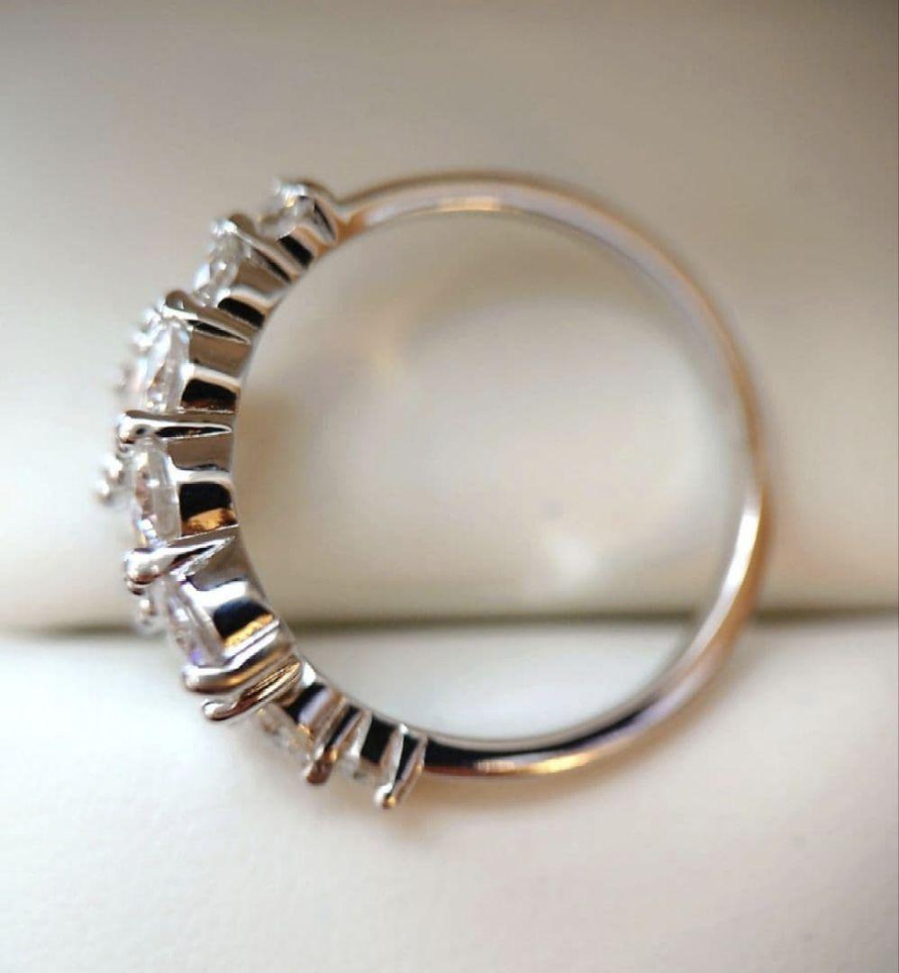 2531 最高級 モアサナイト リング ラウンド シルバー オープン 限定