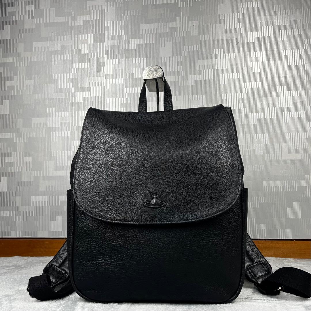 Vivienne Westwood リュック オーブ ブラック 黒 レザー