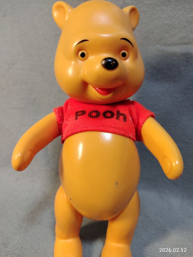 昭和レトロ 1960年代 ディズニー くまのプーさん ソフビ 日本製 中嶋製作所
