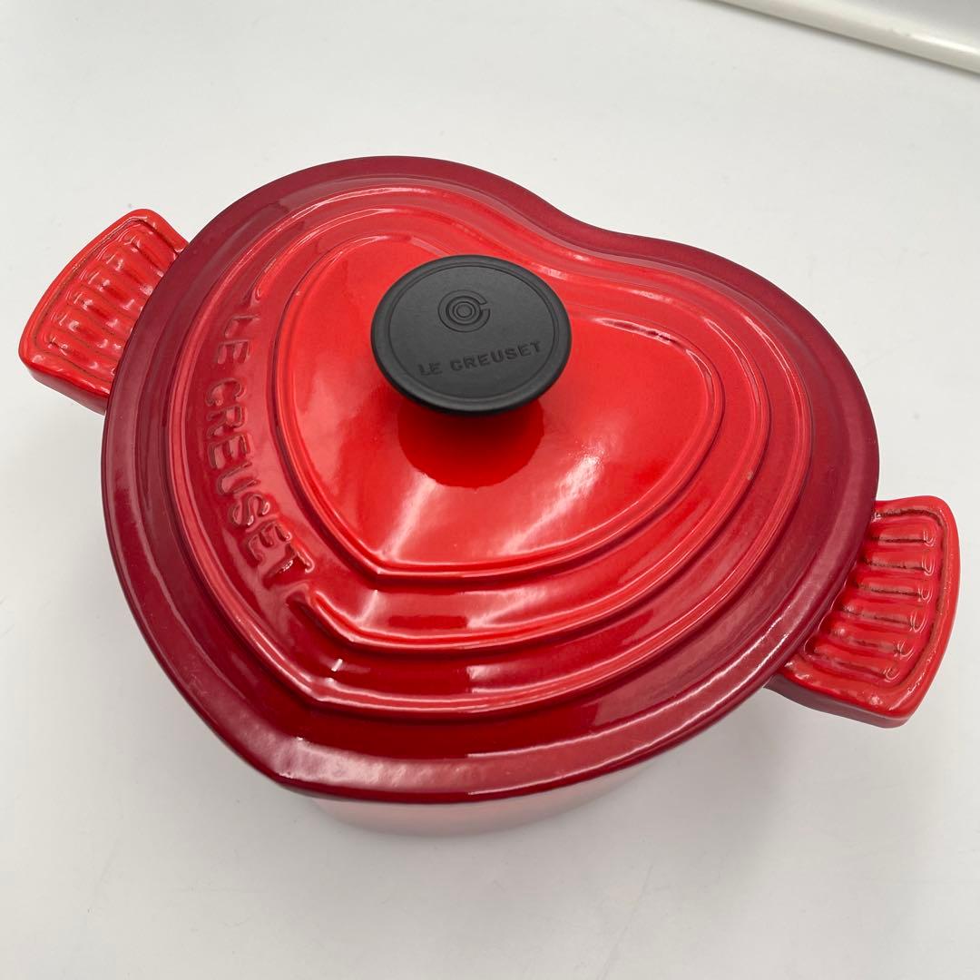 専用　ル・クルーゼ ココット・ダムール ハート型鍋 2.0L チェリーレッド