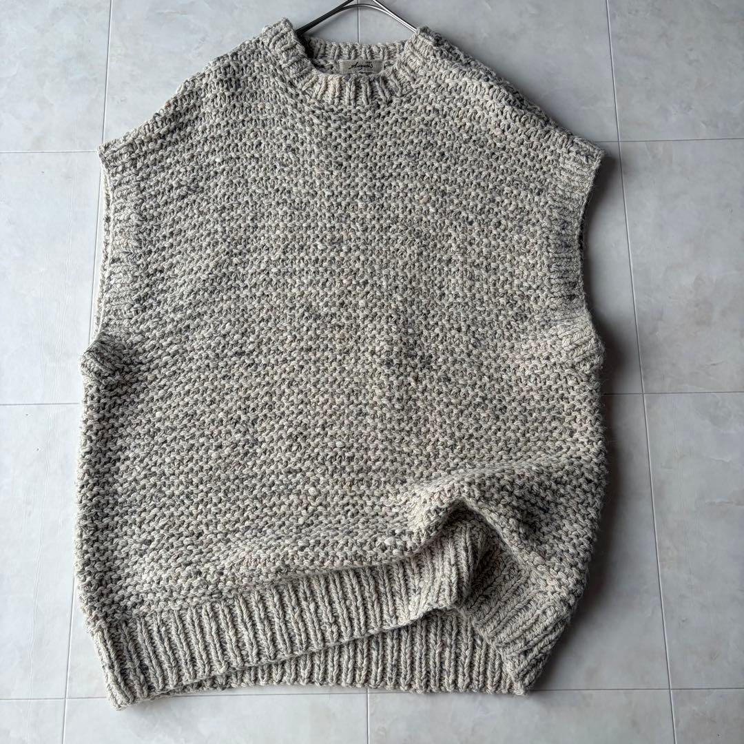 ICHI Antiquités イチアンティークス ニットベスト 杢 F